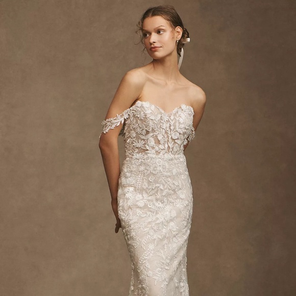 Watters Dresses & Skirts - BHLDN Wtoo by Watters Bettina Strapless Corset All-Over Lace Wedding Gown